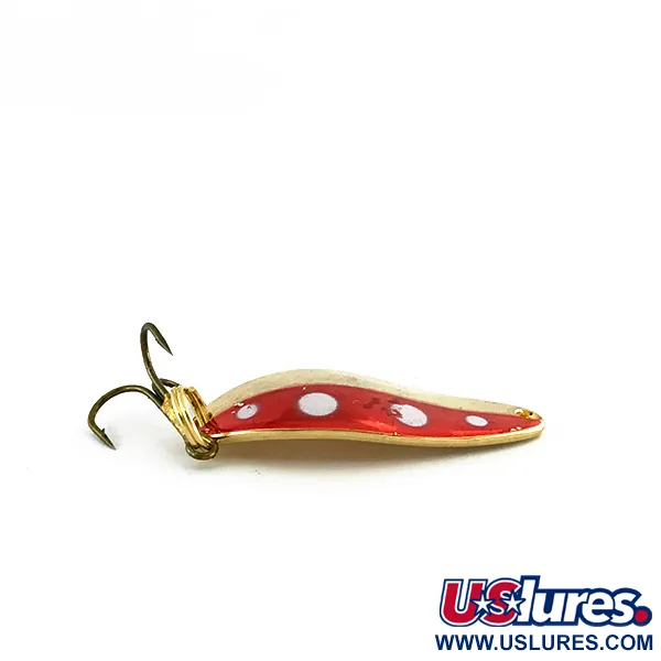Vintage  Seneca Little Cleo, 1/4oz Red / Gold fishing spoon #8120