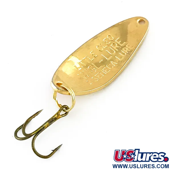 Vintage  Seneca Little Cleo, 1/4oz Red / Gold fishing spoon #8120
