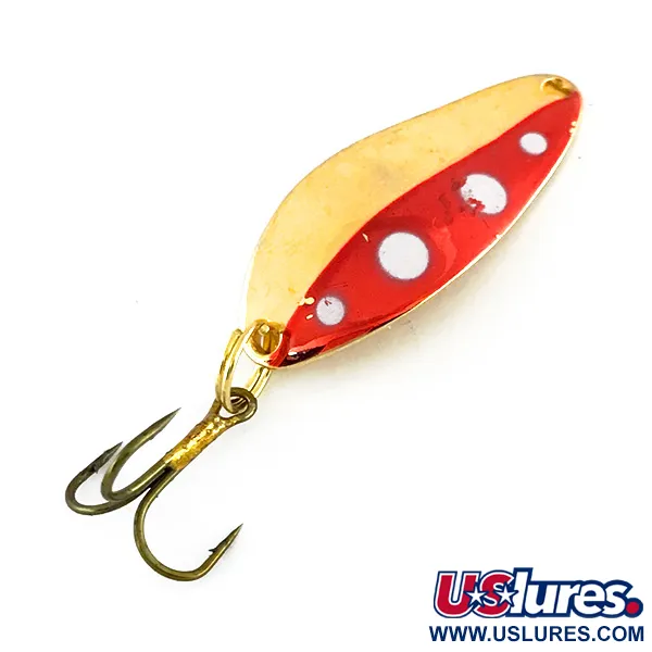 Vintage  Seneca Little Cleo, 1/4oz Red / Gold fishing spoon #8120