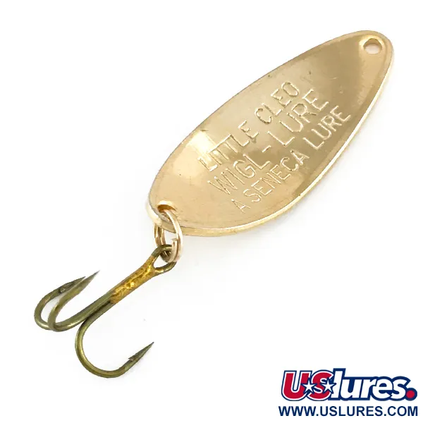 Vintage  Seneca Little Cleo, 1/4oz Gold fishing spoon #8148