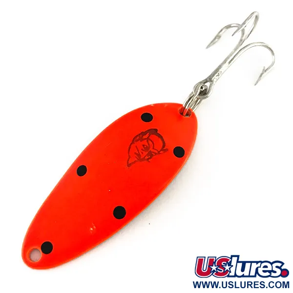 Vintage  Eppinger Dardevle Devle Dog 5300 UV, 1/3oz Red / Black / Nickel fishing spoon #8149