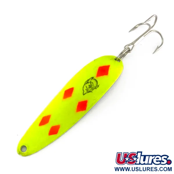  Eppinger Dardevle Cop-E-Cat 7400 UV, 1/2oz Yellow / Red / Nickel fishing spoon #8159