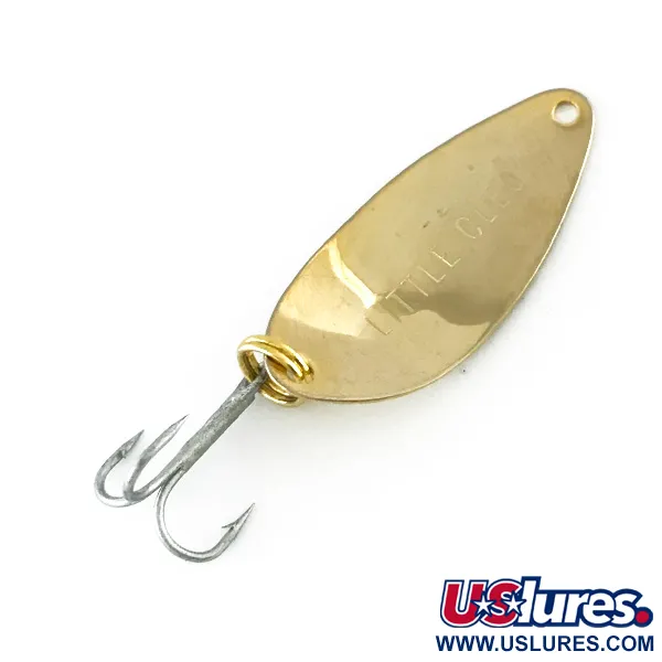 Vintage  Seneca Little Cleo, 1/16oz Gold fishing spoon #8180