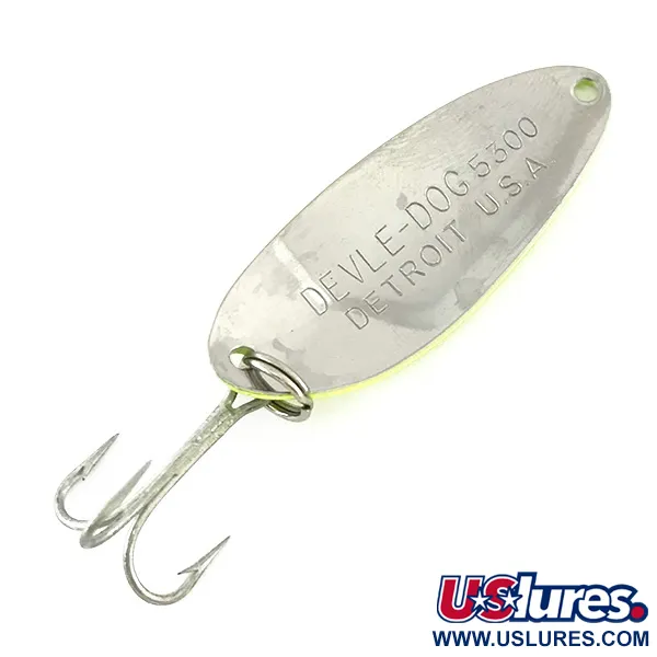 Eppinger Dardevle Devle Dog 5300 UV, 1/3oz Five of Diamonds fishing spoon #8190