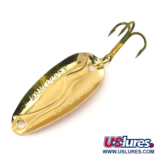 Vintage  Acme Kamlooper Junior​, 1/4oz Red / White / Gold fishing spoon #8216