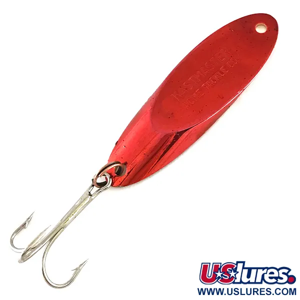 Vintage  Acme Kastmaster , 3/4oz Red / Gold fishing spoon #8226