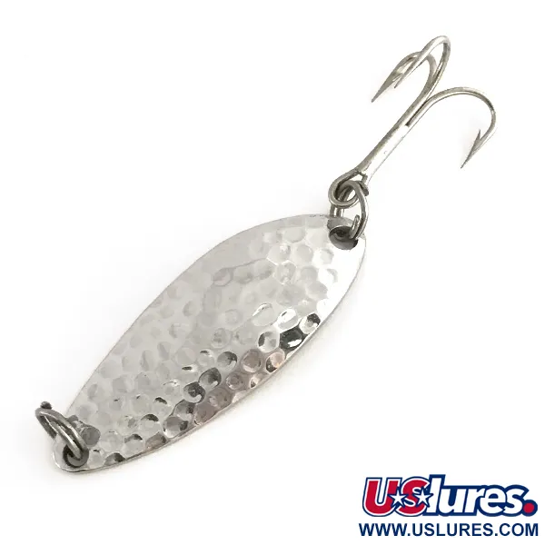  Luhr Jensen Little Jewel, 1/3oz Hammered Nickel fishing spoon #8234