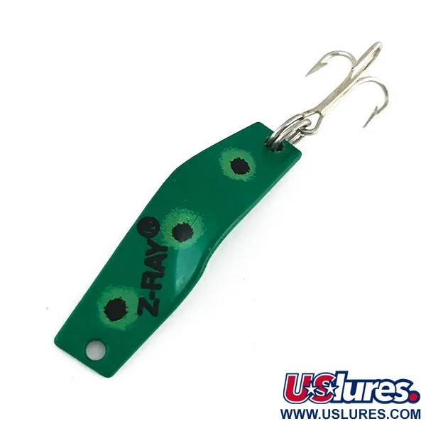 Vintage  Z-RAY Lures Z-Ray, 1/8oz Frog fishing spoon #8255