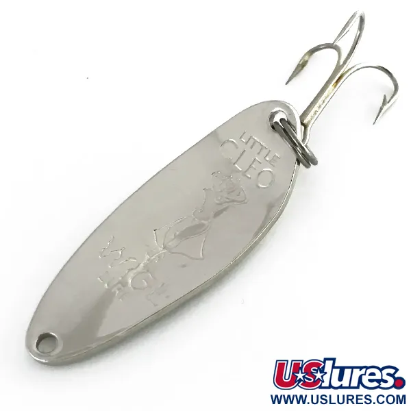 Vintage  Seneca Little Cleo (Hula Girl), 1/3oz Nickel fishing spoon #8259