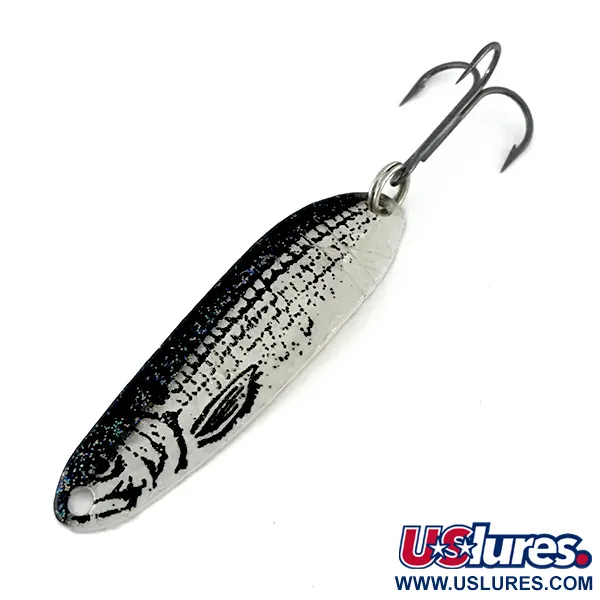 Vintage   Renegade, 1/3oz Silver / Black fishing spoon #8261