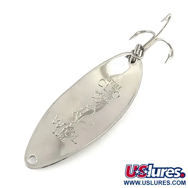 Vintage  Seneca Little Cleo (Hula Girl), 1/2oz Nickel fishing spoon #8265