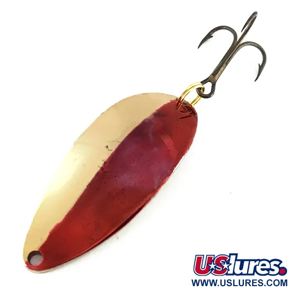 Vintage  Seneca Little Cleo (Hula Girl), 2/3oz Gold / Red fishing spoon #8272