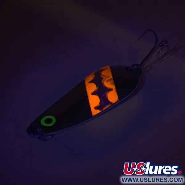 Vintage    Moriyama, 3/5oz Nickel / Red fishing spoon #8278