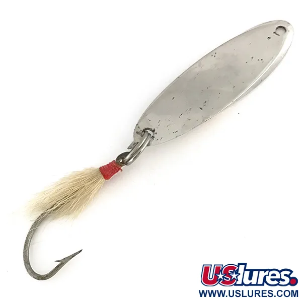 Vintage  Acme Kastmaster , 2 3/4oz Nickel / Blue fishing spoon #8284