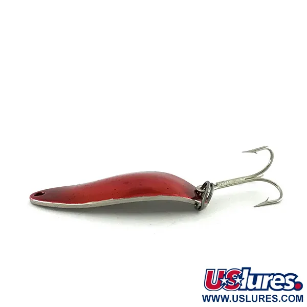 Vintage  Seneca Little Cleo (Hula Girl), 1/3oz Red / Nickel fishing spoon #8287