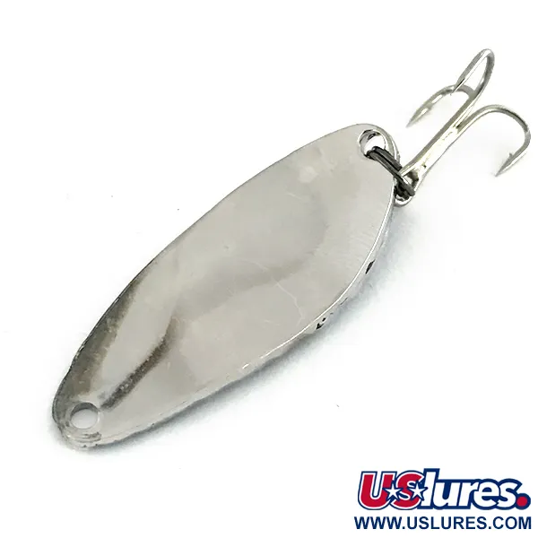 Vintage   Acme Little Cleo, 1/4oz Nickel / Blue fishing spoon #8288