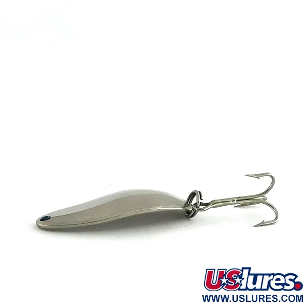 Vintage  Seneca Little Cleo, 1/4oz Nickel / Silver fishing spoon #8302