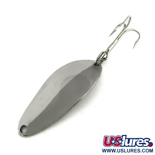 Vintage  Seneca Little Cleo, 1/4oz Nickel / Silver fishing spoon #8302