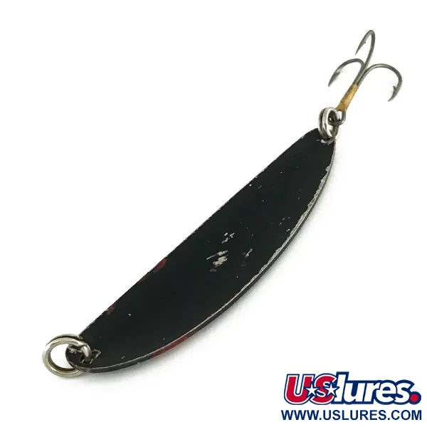 Vintage  Acme Side-winder, 1/2oz Black / Red fishing spoon #8312