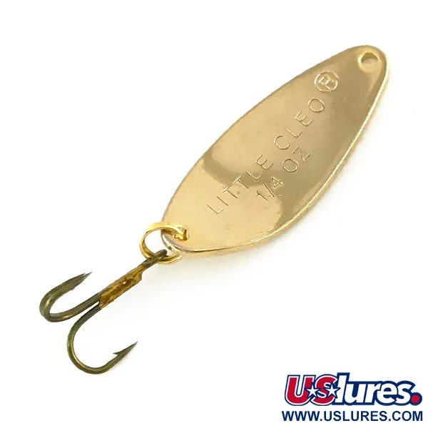 Vintage   Acme Little Cleo, 1/4oz Gold fishing spoon #8321