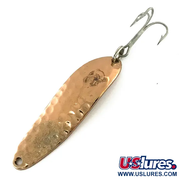 Vintage  Eppinger Dardevle Cop-E-Cat 7300, 1/3oz Hammered Copper fishing spoon #8328