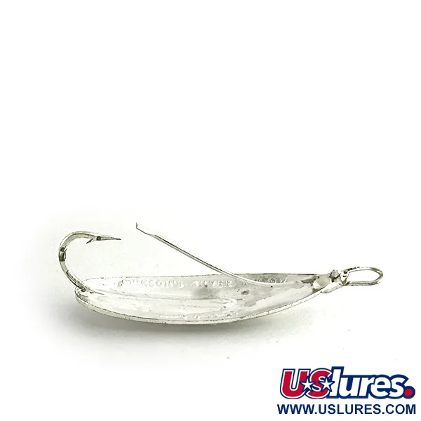Vintage   Weedless Johnson Silver Minnow, 3/16oz Silver fishing spoon #8329
