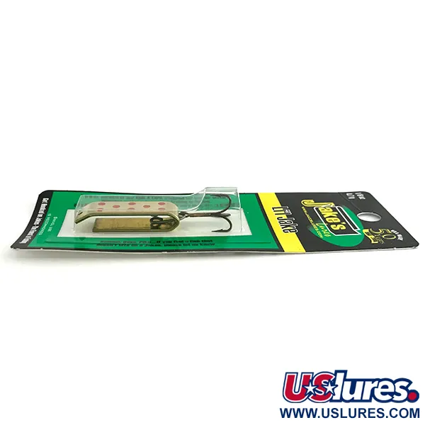  Jake's Lures Lil Jake, 3/16oz Gold / Red fishing spoon #8336