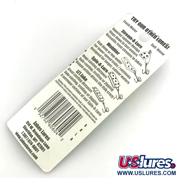   Jake's Lures Lil Jake, 3/16oz Gold / Red fishing spoon #8336