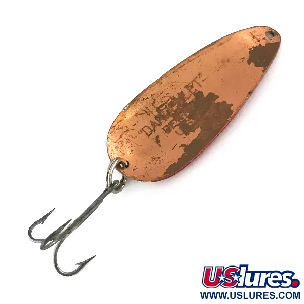Vintage  Eppinger Dardevle Dardevlet, 3/4oz Red / White / Copper fishing spoon #8340