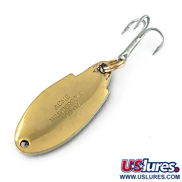 Vintage   Acme Thunderbolt, 1/8oz Nickel / Blue fishing spoon #8365