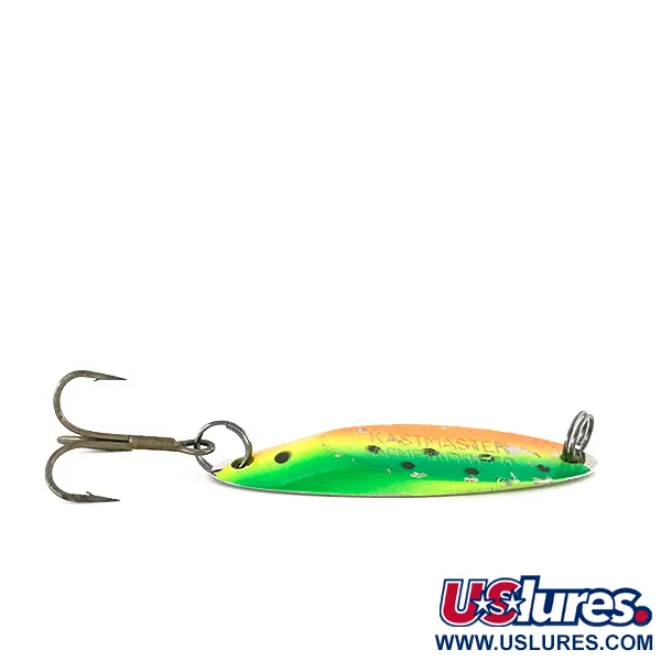 Vintage  Acme Kastmaster UV, 1/2oz Fire Tiger fishing spoon #8371