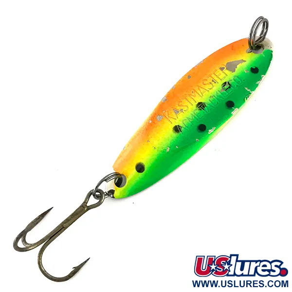 Vintage  Acme Kastmaster UV, 1/2oz Fire Tiger fishing spoon #8371