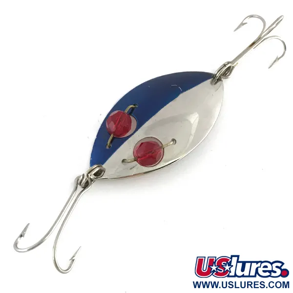 Vintage  Eppinger Red Eye junior, 1/2oz Nickel / Blue /  fishing spoon #8415
