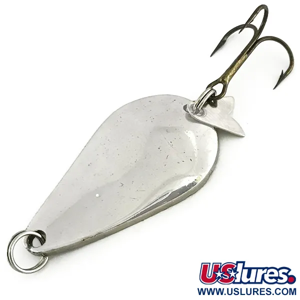 Vintage  Acme K.O. Wobbler, 1/2oz Nickel fishing spoon #8463