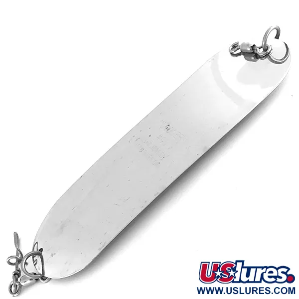 Vintage   Luhr Jensen Dodger, 1 1/3oz Nickel / Green fishing #8491