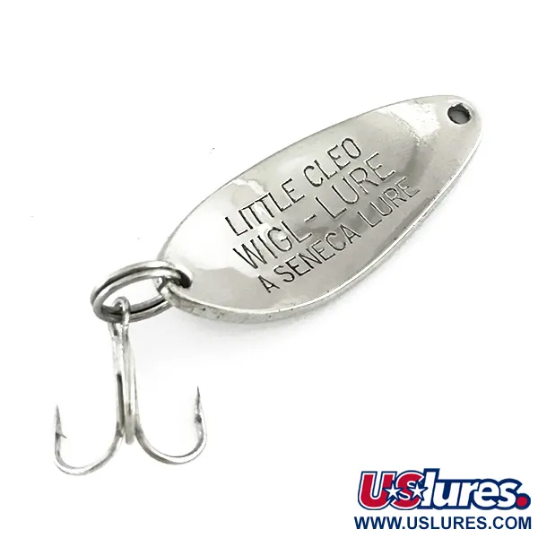 Vintage  Seneca Little Cleo, 1/4oz Nickel fishing spoon #8543