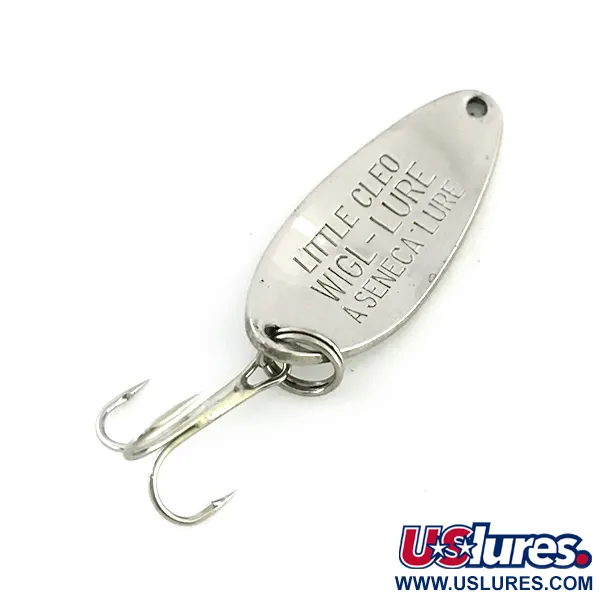 Vintage  Seneca Little Cleo, 1/4oz Nickel fishing spoon #8544