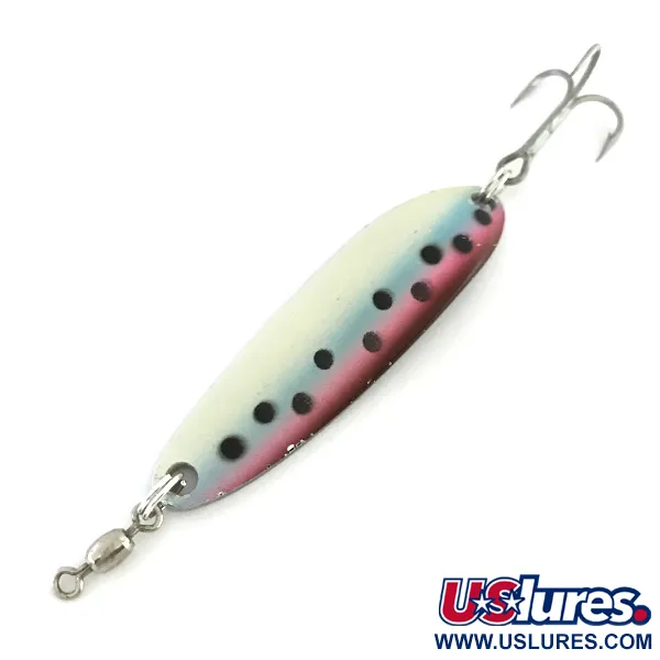 Vintage  Luhr Jensen Krocodile Die #3, 1/3oz Trout / Nickel fishing spoon #8547