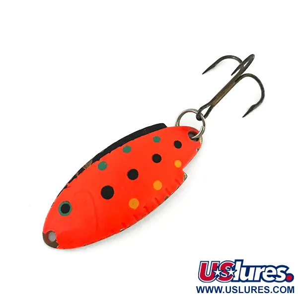 Vintage   Thomas Buoyant, 3/16oz Red Trout / Nickel fishing spoon #8550