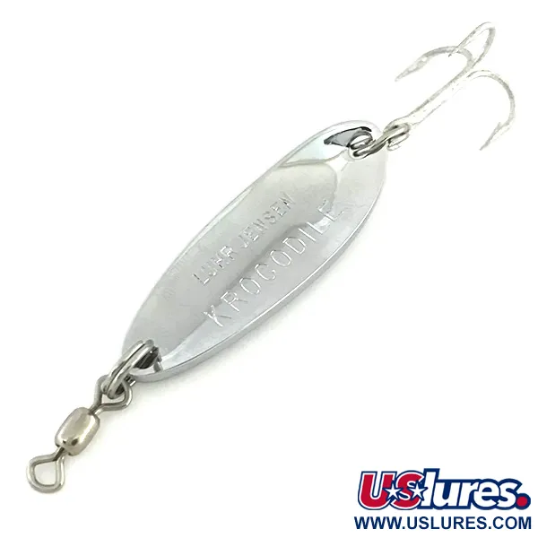  Luhr Jensen Krocodile, 1/3oz Hammered Nickel fishing spoon #8564