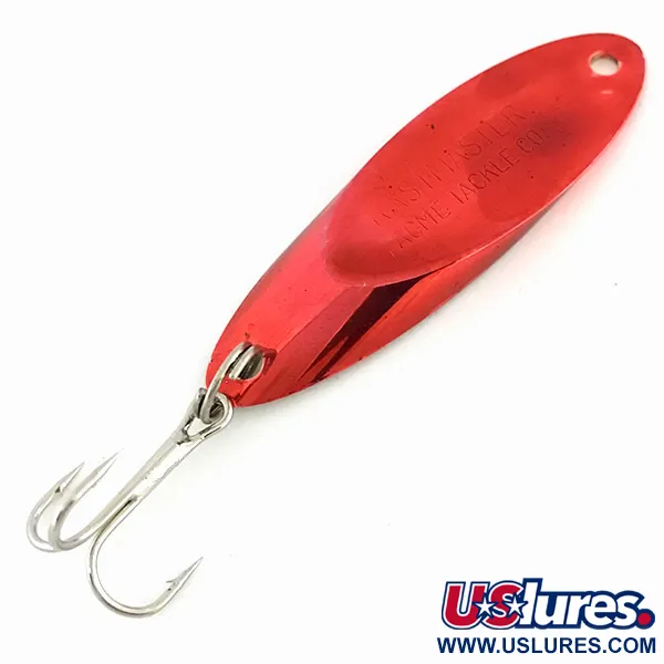 Vintage  Acme Kastmaster , 1/2oz Red / Gold fishing spoon #8567