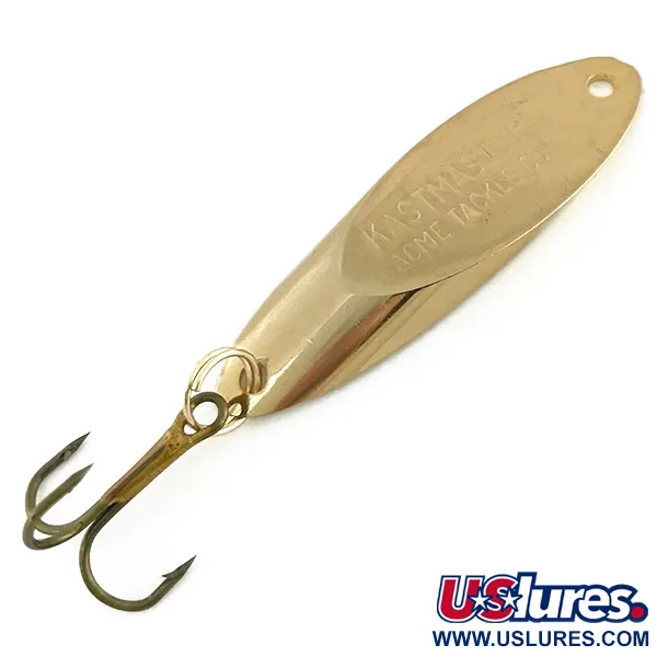 Vintage  Acme Kastmaster , 3/8oz Gold fishing spoon #8568