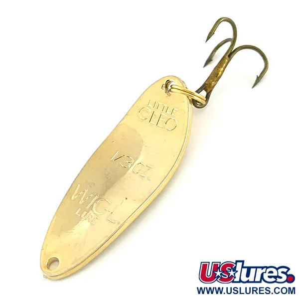 Vintage   Acme Little Cleo, 1/3oz Gold fishing spoon #8570