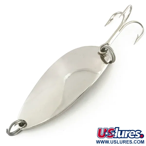 Vintage  Seneca Little Cleo (Hula Girl), 2/3oz Nickel fishing spoon #8572