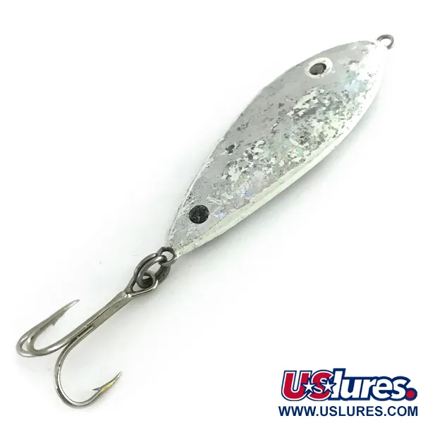 Vintage  RSR Lures RSR SHAD Jig Lure, 1 1/4oz Silver fishing spoon #8584
