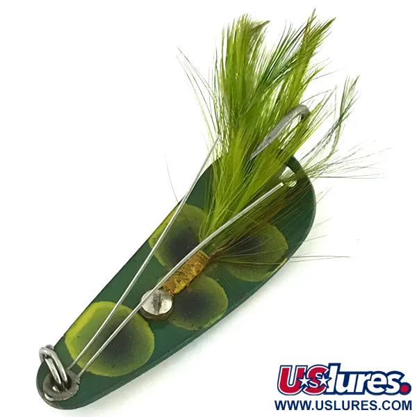 Vintage   Weedless Weezel bait Rex Spoon, 2/5oz Frog fishing spoon #8599