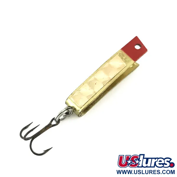 Vintage  South Bend Super Duper 502, 3/32oz Gold fishing spoon #8616