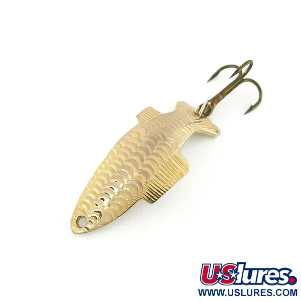 Vintage   Thomas Fighting fish, 1/4oz Gold fishing spoon #8619