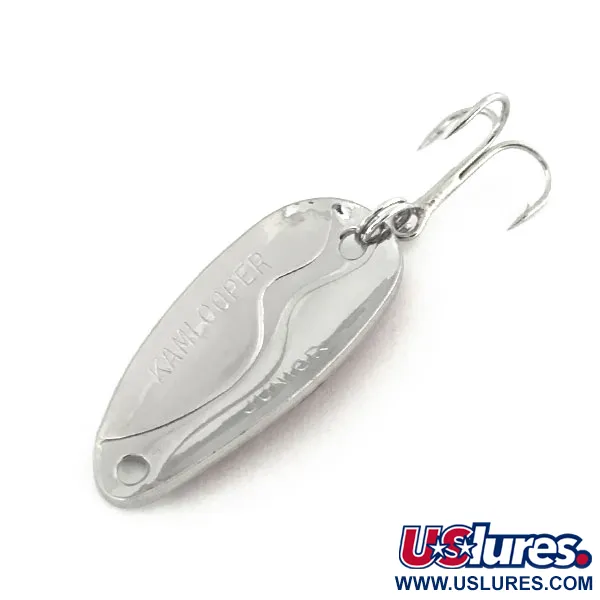 Vintage  Acme Kamlooper Junior​, 1/4oz White / Red / Nickel fishing spoon #8643