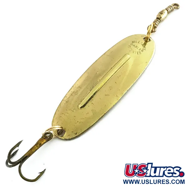 Vintage   Williams Wabler W40, 1/4oz Gold fishing spoon #8675